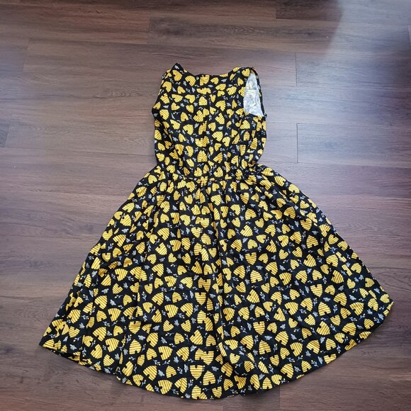 Retrolicious Bee 🐝 Licious Dress Limited Edition Novelty Print Vintage EUC XL - Picture 5 of 5